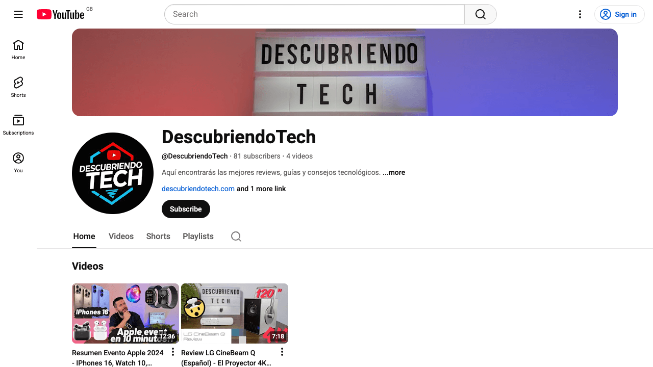 DescubriendoTech YouTube