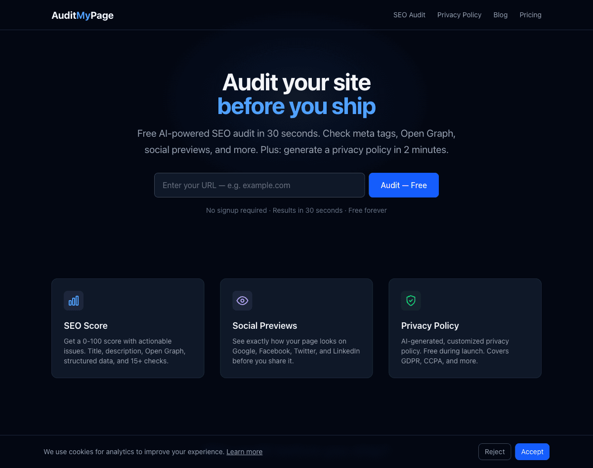 AuditMyPage